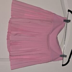 Fabletics Pink Pleated Mini Skater Skirt